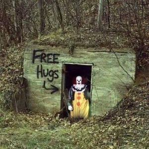 clown hug