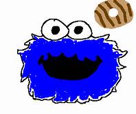 girl scout cookie monster
