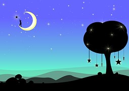 hung moon illustration